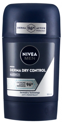 Nivea Men Derma Dry Control Deodorant Anti-Perspirant 96H 50 ml