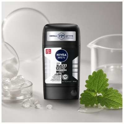 Antiperspirant Nivea Men Black & White Invisible 72H 50 ml
