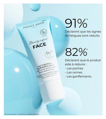 Peggy Sage Beauty Expert Face Gel Fraîcheur Hydratante Yeux 15 ml