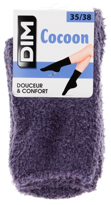 DIM Chaussettes Cocoon Gris Bleuté