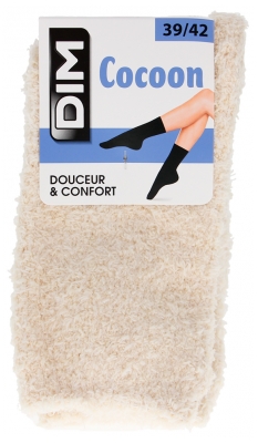 DIM Cocoon Cream Socks - Size: 39/42