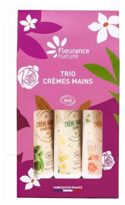 Trio de Cremes de Mãos Bio Fleurance Nature