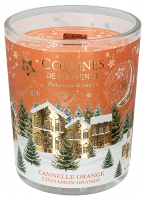 Collines de Provence Bougie de Noël 75 g - Senteur : Cannelle Orange