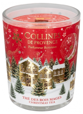 Collines de Provence Bougie de Noël 75 g - Senteur : Thé des Rois Mages