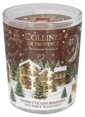 Collines de Provence Bougie de Noël 75 g - Senteur : Noisette Gourmande