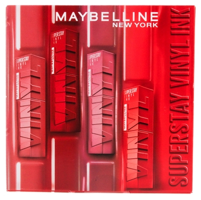 Maybelline New York Superstay Vinyl Ink Coffret 4 Encres à Lèvres