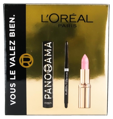 L'Oréal Paris Panorama Set 9.9 ml + Infaillible Grip 5 g + Color Riche Satin Rose Tendre 4.5 g