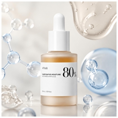 Anua Heartleaf 80 Moisture Ampoule Visage 30 ml