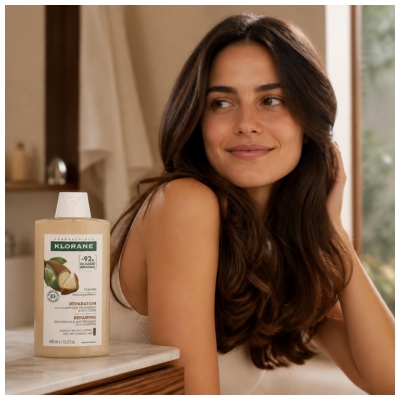 Klorane Reparação Cica-Shampoo Regenerador & Anti-Quebra com Cupuaçu 400 ml