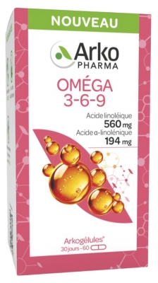 Arkogélules Omega 3-6-9 60 Cápsulas