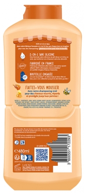 Dop 2-in-1 Vahvistava Hunajashampoo Kuiville ja Haurastuville Hiuksille 480 ml