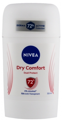 Nivea Desodorante Antitranspirante Dry Comfort Dual Protect 72H 50 ml