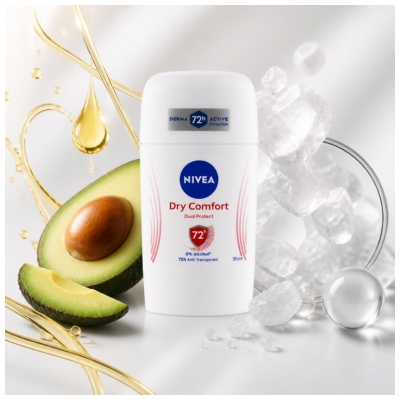 Nivea Dry Comfort Dual Protect Desodorante Antitranspirante 72H 50 ml