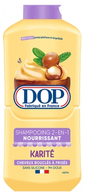 Dop Champú 2 en 1 Nutritivo a la Manteca de Karité Para Cabellos Rizados 480 ml