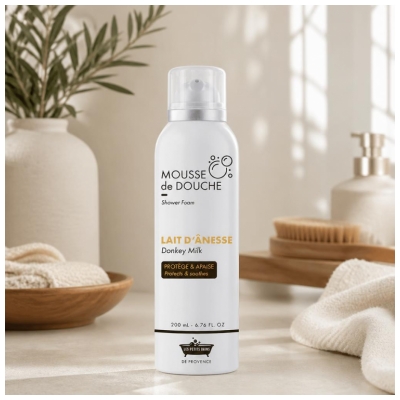Les Petits Bains de Provence Mousse de Douche Lait d'Ânesse 200 ml