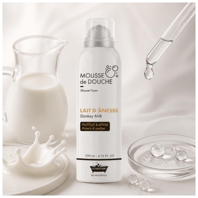 Les Petits Bains de Provence Mousse de Douche Lait d'Ânesse 200 ml