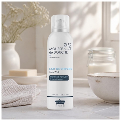 Les Petits Bains de Provence Mousse de Douche Lait de Chèvre 200 ml