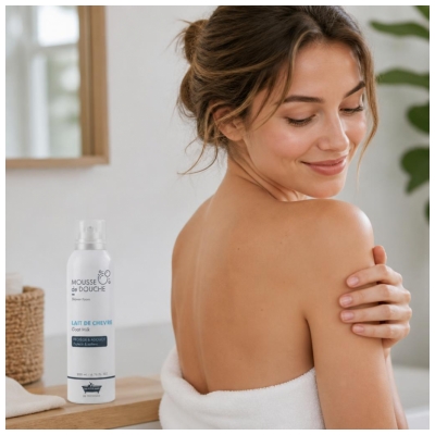 Les Petits Bains de Provence Mousse de Douche Lait de Chèvre 200 ml