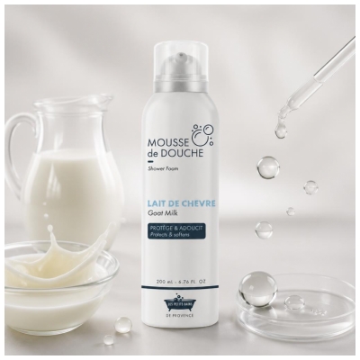 Les Petits Bains de Provence Mousse de Douche Lait de Chèvre 200 ml