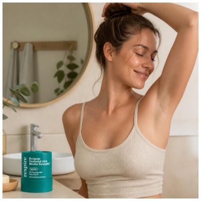 Respire Deodorant Stick Munt Eucalyptus Navulling Bio 50 g