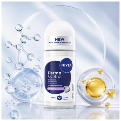 Nivea Derma Control Restore Antiperspirant 72H Roll-On 50 ml