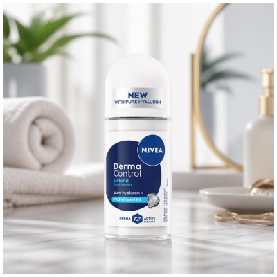Nivea Derma Control Defend Desodorizante Antitranspirante 72H Roll-On 50 ml