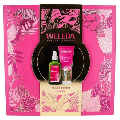Weleda Harmoniërende Rozenolie 100 ml + Love Douchecrème 200 ml