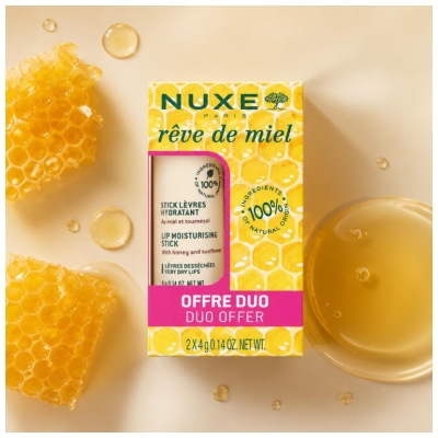 Nuxe Rêve de Miel Drėkinamasis Lūpų Balzamas 2 x 4 g