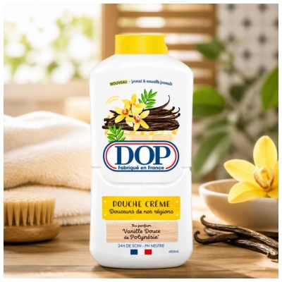 Dop Douceurs de Nos Régions Duschcreme Süße Vanille aus Polynésie 480 ml