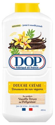 Dop Suavidades das Nossas Regiões Gel de Banho Creme Baunilha Doce da Polinésia 480 ml