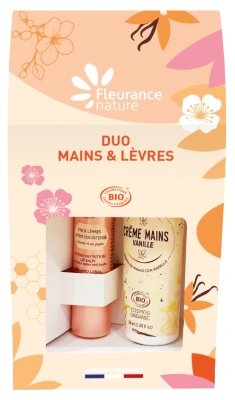 Balsam de buze Fleurance Nature Stick Nutriție Intensă Bio 4 g + Cremă de mâini cu vanilie Fleurance Nature Bio 30 ml