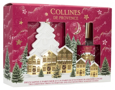 Collines de Provence Sapins à Parfumer Gift Set + Amande Litchi Home Fragrance 50 ml