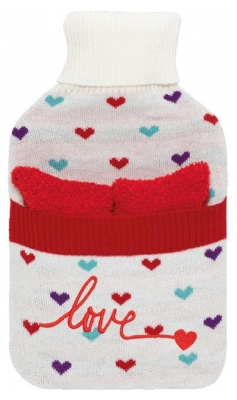 Plic Care Bouillotte avec Housse Coeurs 2 L + Chaussettes
