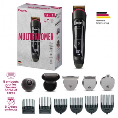 Beurer Multigroomer 11en1 Tondeuse Cheveux Barbe et Corps MN9X