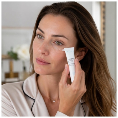 Talika Eye Detox Gel Mørke Rande & Poser 10 ml + Talika Bio Enzymes Eye Patch Ultra-Fugtgivende 1 Par Gratis