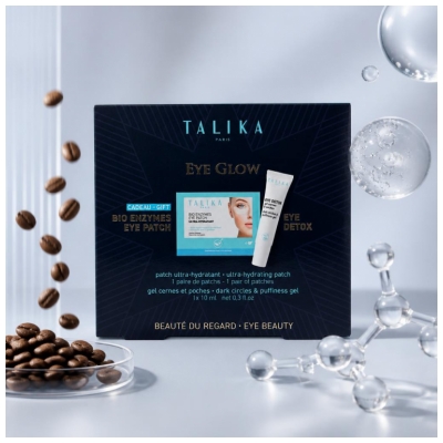 Talika Eye Detox Gel Mørke Rande & Poser 10 ml + Talika Bio Enzymes Eye Patch Ultra-Fugtgivende 1 Par Gratis
