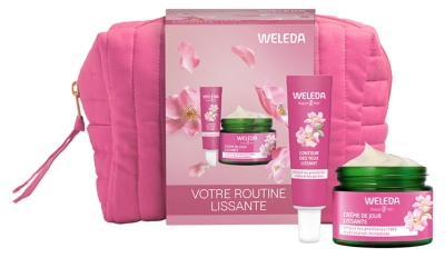 Weleda Wildrose Glättende Tagescreme 40 ml + Wildrose Glättende Augenkontur 12 ml Geschenktüte