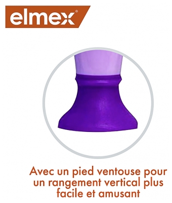 Elmex 2 Brosses à Dents Débutant Souples 0-3 ans - Couleur : Jaune et Violet