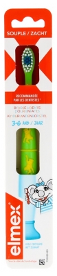 Elmex Escova de Dentes Suave Crianças 3-6 Anos - Cor: Verde