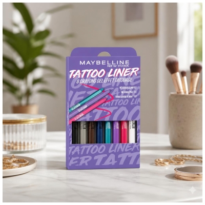 Maybelline New York Tattoo Liner EyeLiner Set 8 Teroitettavaa Geelikynää
