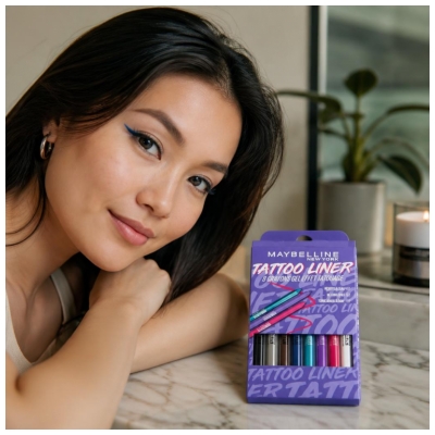 Maybelline New York Tattoo Liner EyeLiner Set 8 Teroitettavaa Geelikynää