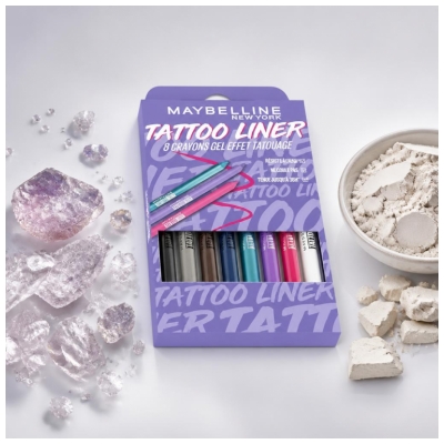 Maybelline New York Tattoo Liner EyeLiner Set 8 Teroitettavaa Geelikynää