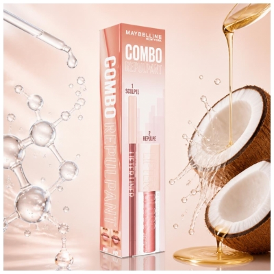 Maybelline New York Täyteläistävä Combo-setti Lifter Liner 1,2 g + Kiilto 5,4 ml