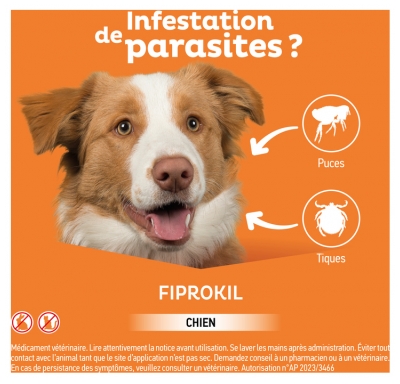 Clément Thékan Fiprokil 67 mg Petits Chiens 4 Pipettes