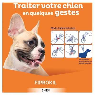 Clément Thékan Fiprokil 67 mg Petits Chiens 4 Pipettes