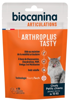 Biocanina Arthroplus Gatti e Cani di Taglia Molto Piccola (meno di 10 kg) 30 Mangime da Masticare
