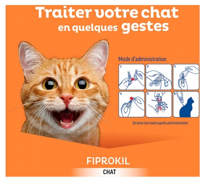 Clément Thékan Fiprokil 50 mg Chat 2 Pipettes