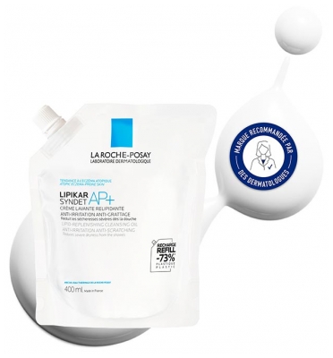 La Roche-Posay Lipikar Syndet AP+ 400 ml + Éco-Recharge 400 ml