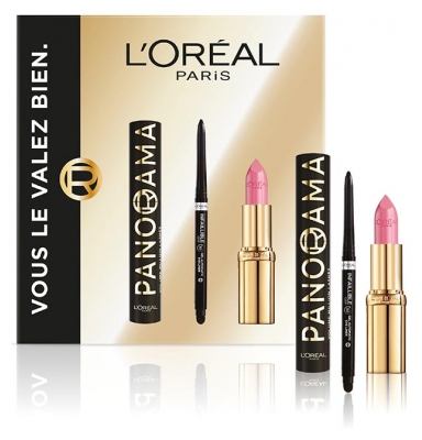 L'Oréal Paris Panorama Set 9.9 ml + Infaillible Grip 5 g + Color Riche Satin Rose Tendre 4.5 g