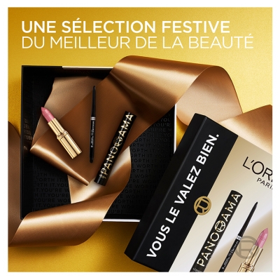 L'Oréal Paris Coffret Panorama 9,9 ml + Infaillible Grip 5 g + Color Riche Satin Rose Tendre 4,5 g